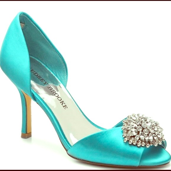 Audrey Brooke Shoes - Audrey Brooke Blue Taylor Pump